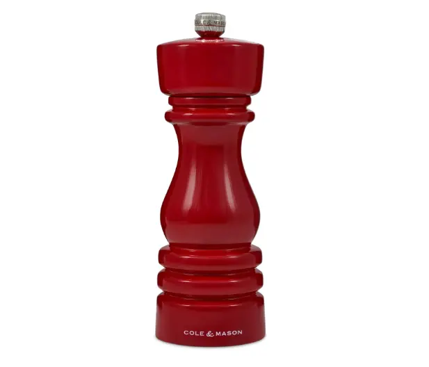 Cole & Mason London Collection Red Gloss Salt Mill – 7" (18 Cm) 1