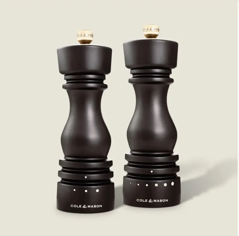 Cole & Mason London Grind Select Salt & Pepper Mill Set – Chocolate Wood, 18 Cm 1