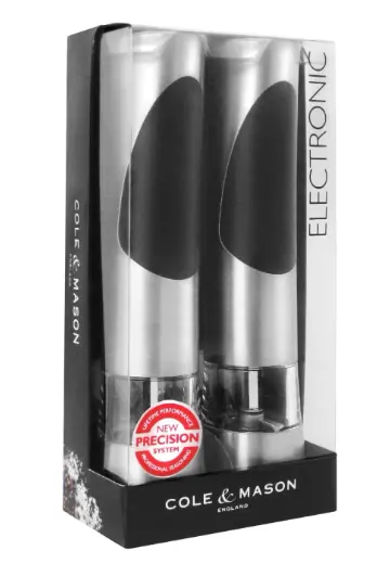 Cole & Mason Richmond Electric Salt And Pepper Mill Gift Set – 8.5 Inch (21.5 Cm) 1