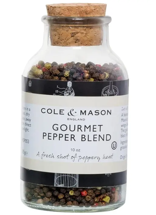 Cole & Mason Whole Peppercorn Refill – 10 Oz Premium Blend 1