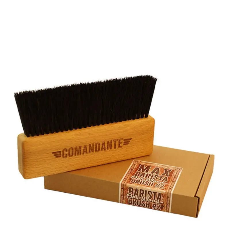 Comandante Max Barista Brush – Handcrafted Oak Handle & Bristle Brush 1