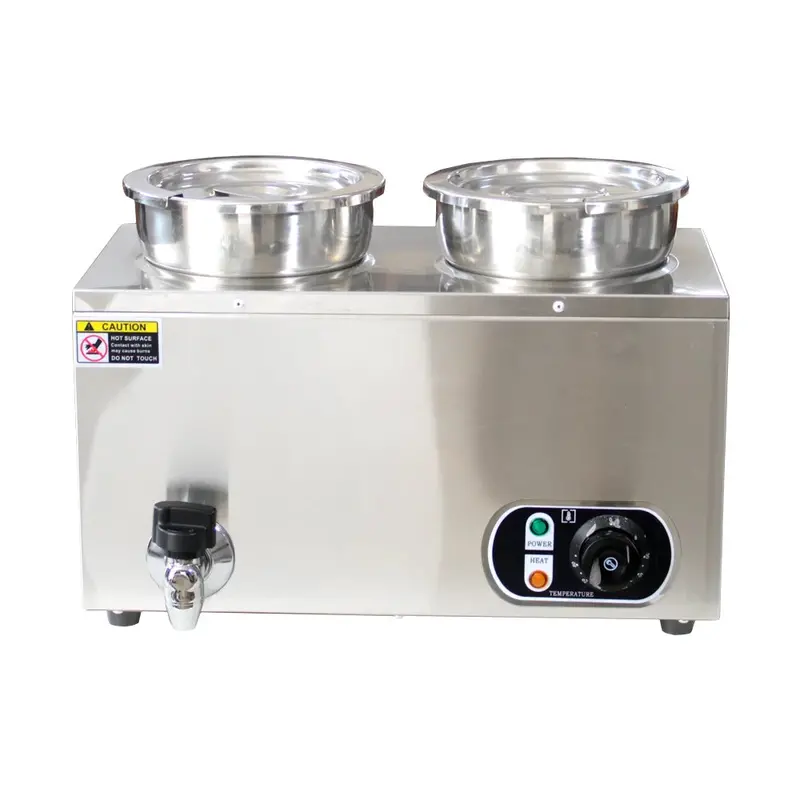 Commercial-Grade Double-Pot Soup Warmer – Buffet & Catering Use 1