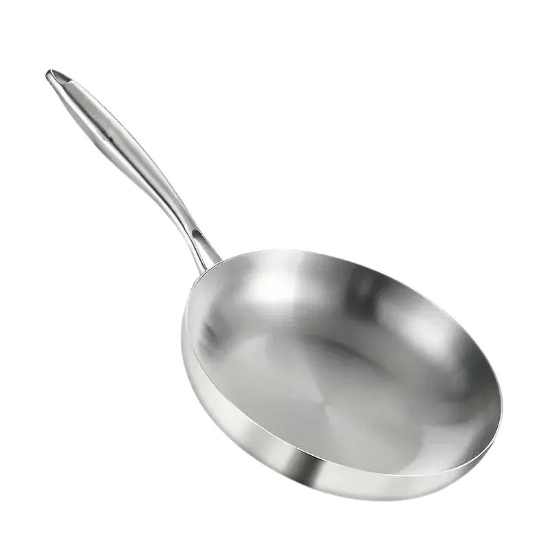 Commercial-Grade Stainless Steel Skillet – 12 Inch 1