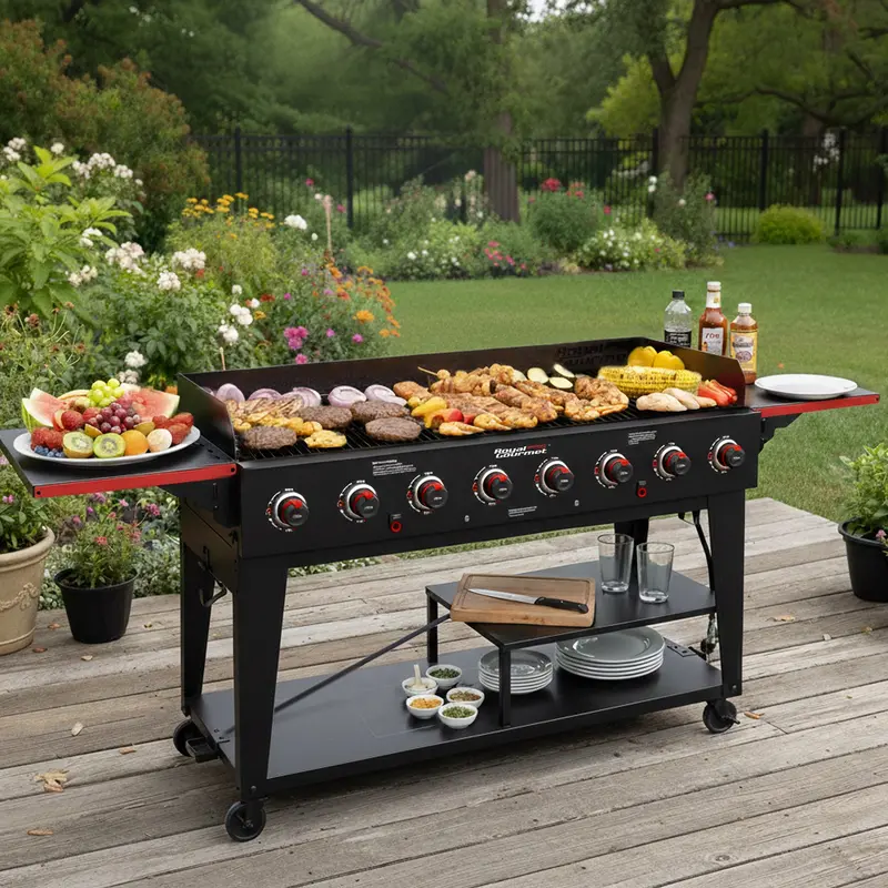 Commercial-Style 8-Burner Event Grill For Large Gatherings 1