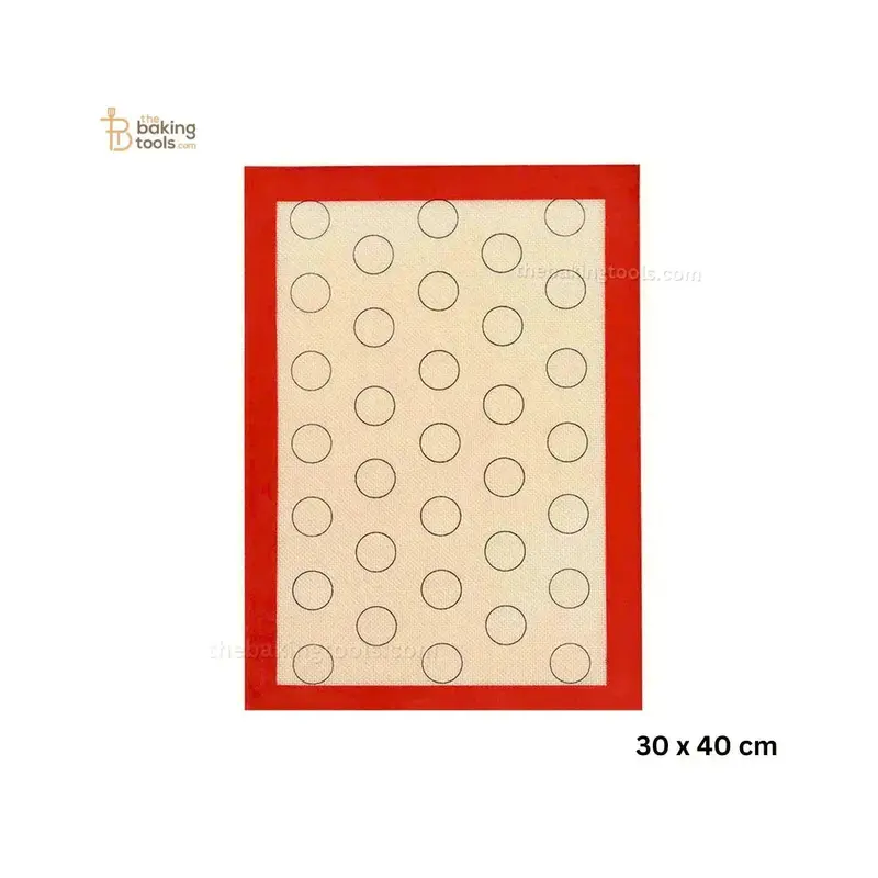 Compact Silicone Macaron Mat – Reusable Baking Sheet (30 X 40 Cm) 1
