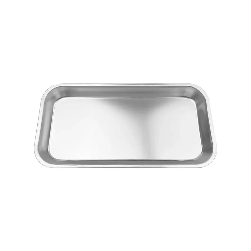Compact Stainless Steel Serving Or Prep Tray 1