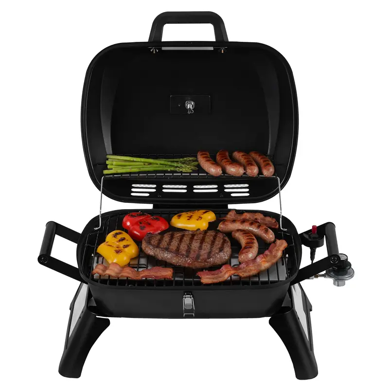Compact Tabletop Propane Grill — 369 Sq. In., 12,000 Btu For Patios & Campsites 1