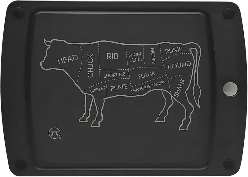 Cow-Cut Themed Butcher-Style Grill Prep Board For Meat Preparation 1
