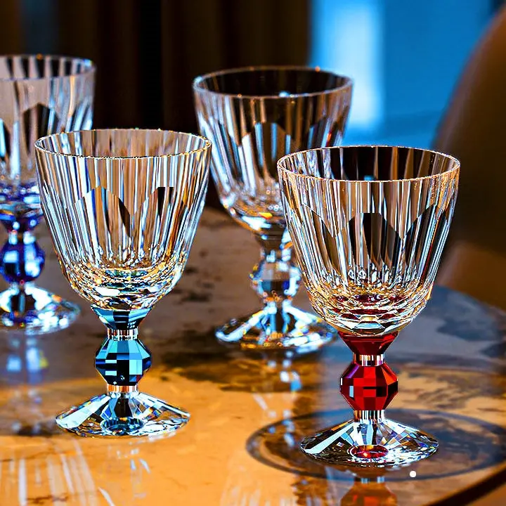 Crystal Prism Edo Kiriko Wine Glass – Precision-Cut Japanese Stemware 1