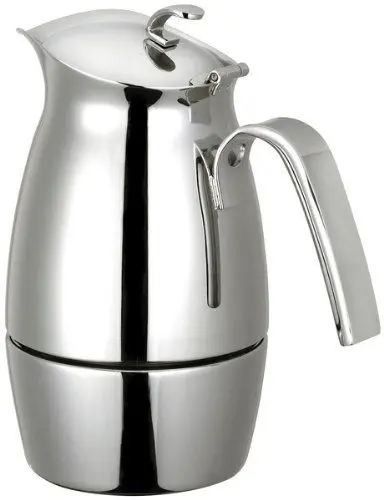 Cuisinox Bella Stovetop Espresso Maker – 6-Cup Stainless Steel Moka Pot 1