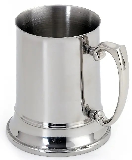 Cuisinox Double-Walled Stainless Steel Beer Stein – 16Oz Mirror-Finish Mug 1