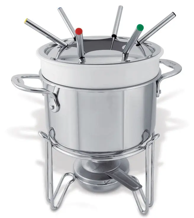 Cuisinox Stainless Steel 3-In-1 Elite Fondue Set – Multi-Function Electric Or Stovetop Kit 1