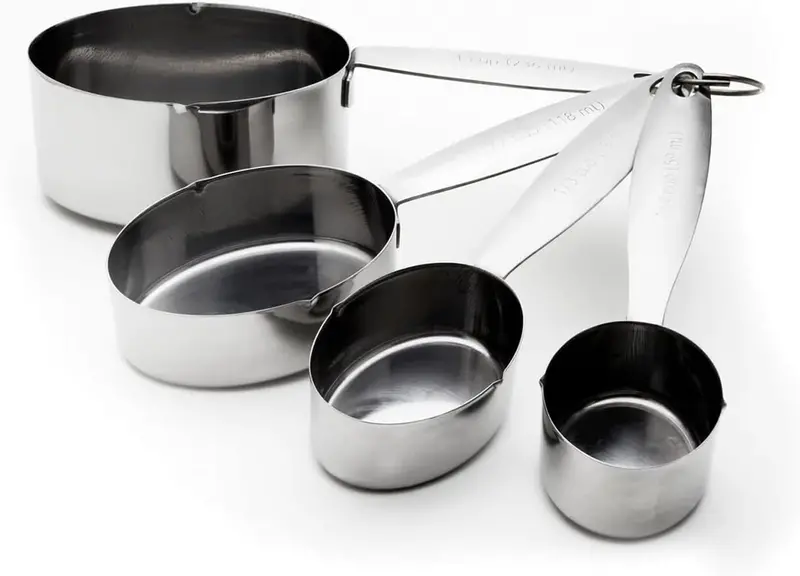 Cuisinox Stainless Steel Measuring Cup Set – 4-Piece Nested Design 1