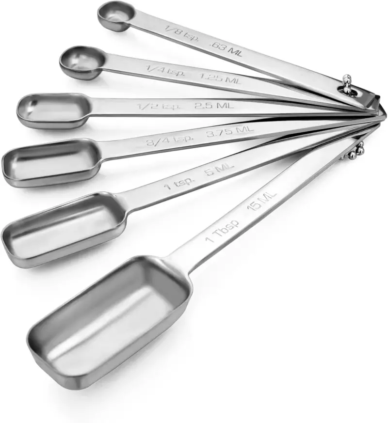 Cuisinox Stainless Steel Measuring Spoon Set – 6-Piece Precision Kit 1