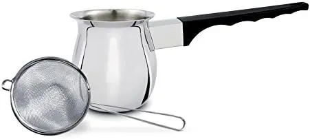 Cuisinox Stovetop Chai Masala Maker With Fine-Mesh Strainer – 385 Ml, 8 Cm Height 1