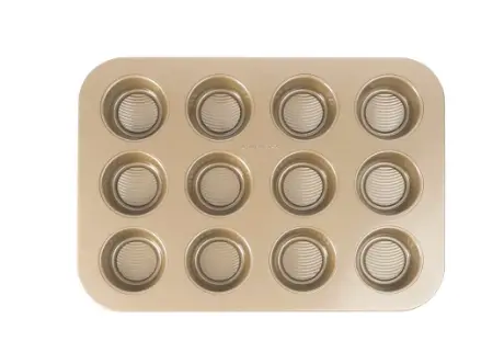 Cuisipro 12-Cup Carbon Steel Muffin Pan – 40 X 28.3 X 2.8 Cm 1