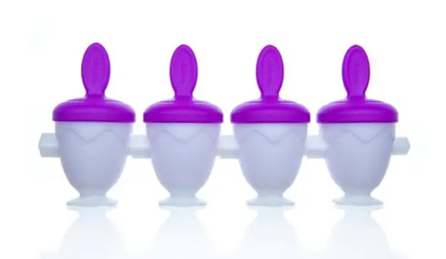 Cuisipro Farm-Themed Mini Pop Molds – 4-Piece Set, 2 Oz (60 Ml) Capacity, Purple 1