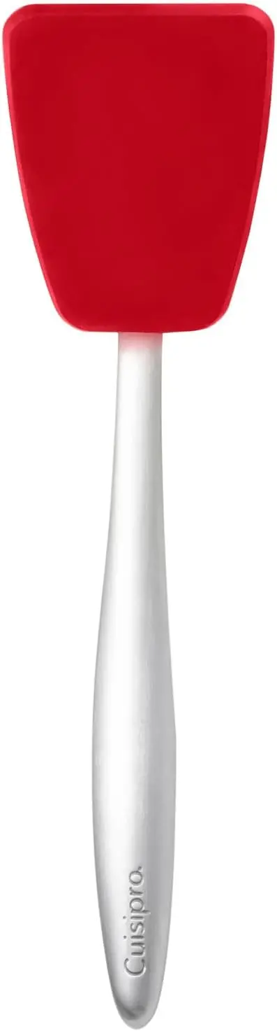 Cuisipro Piccolo Turner – 8-Inch Silicone Flipper For Pancakes & Fish (Red) 1