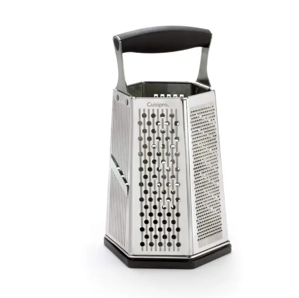 Cuisipro Sgt 6-Sided Stainless Steel Box Grater – Multi-Function Kitchen Tool (24 Cm / 9.5 In) 1