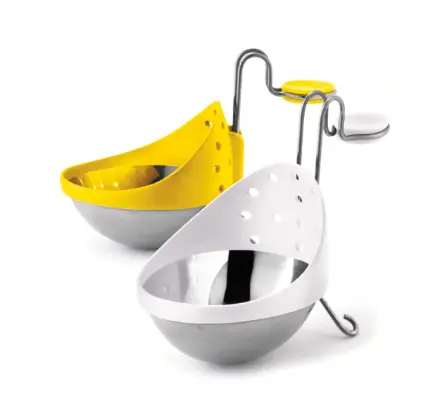 Cuisipro Stainless Steel Egg Poacher – 2-Cup Set, Yellow And White 1
