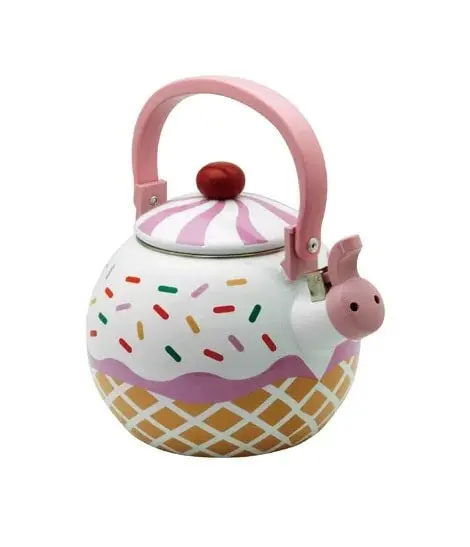 Cupcake-Design Whistling Tea Kettle – Stainless Steel 1
