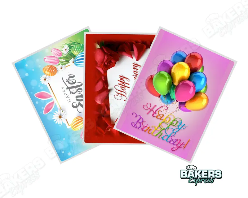 Custom Printed Frosting Or Sugar Sheets – Quarter-Sheet Size (8.5" X 11") 1