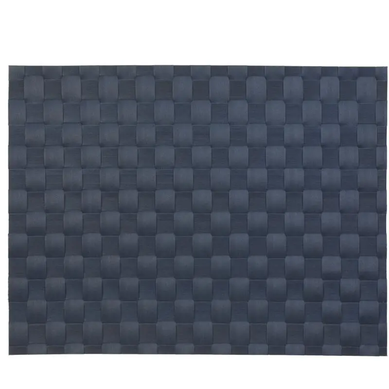 Danesco Woven Navy Blue Placemat – 17" X 12", Durable Fiber Blend 1