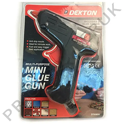 Dekton Dt60850 Mini Glue Gun – Compact Black & Red Hot Melt Adhesive Applicator 1