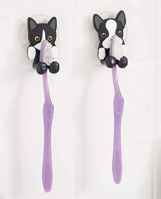 Dog And Cat Toothbrush Holders – Pet-Lover Bathroom Duo By Fox Run 1