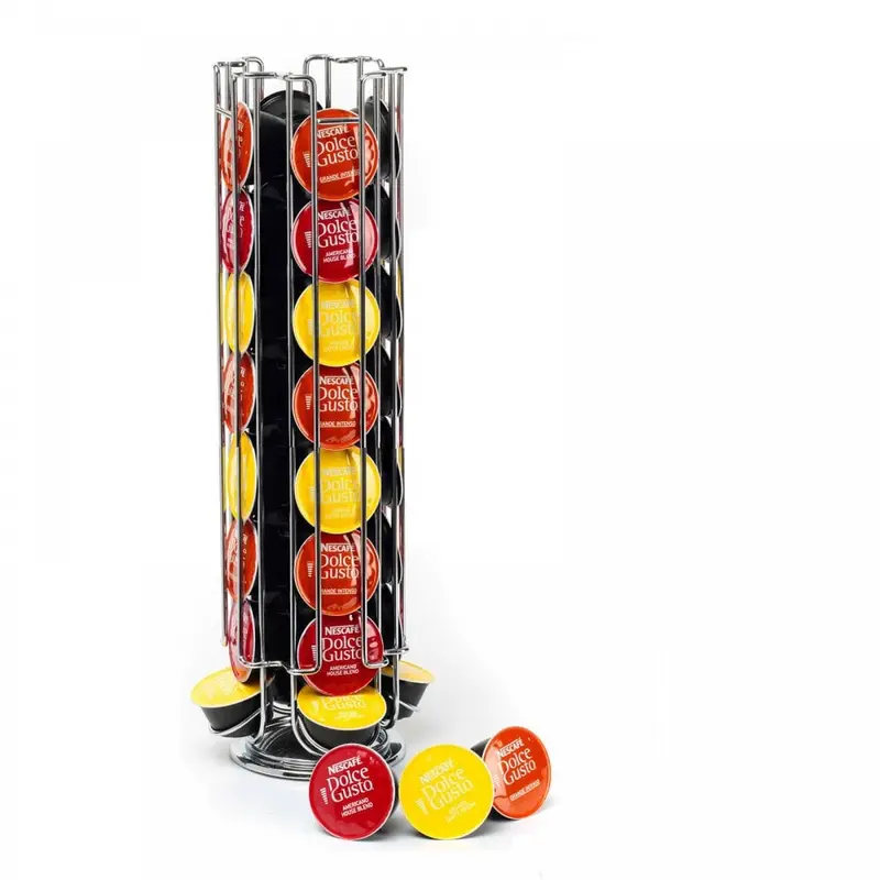 Dolce Gusto Rotating Coffee Capsule Holder – 32-Slot Revolving Stand 1