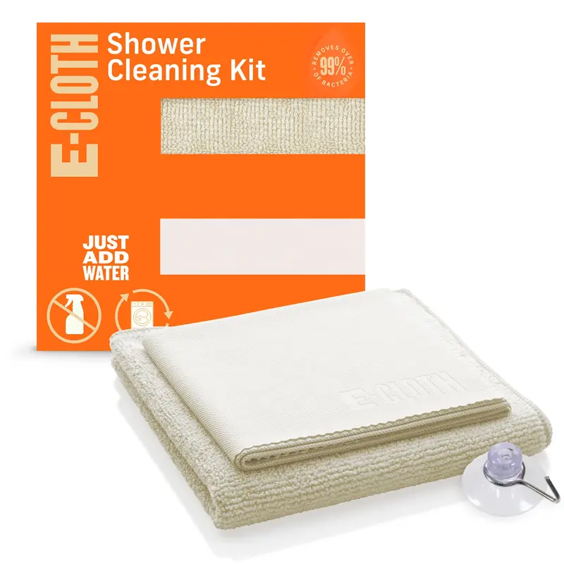 E-Cloth Shower Cleaning Kit – Dual-Piece Bundle For Effortless Maintenance 1