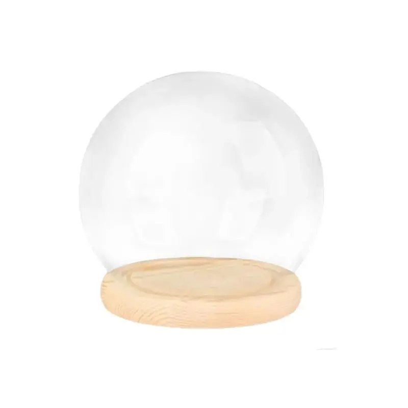 Elegant Round Glass Display Dome – Elegant Showcase For Desserts Or Decor 1
