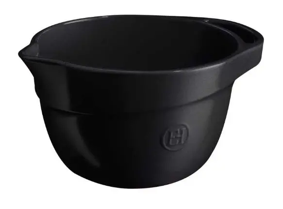Emile Henry 2.5L Truffle Black Mixing Bowl 1