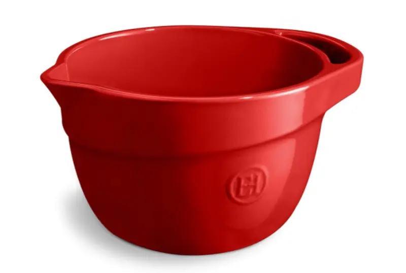 Emile Henry 3.5L Burgundy Red Mixing Bowl – Heavy-Duty Ceramic 1