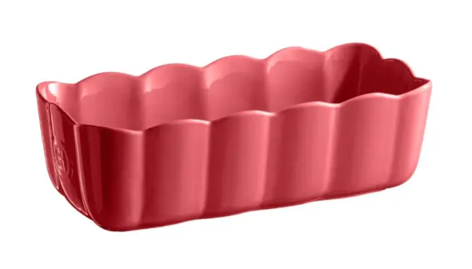Emile Henry Rose Candy Madeleine Loaf Pan – Rectangular Ceramic Baking Dish (28.5 Cm, 1.8 L) 1