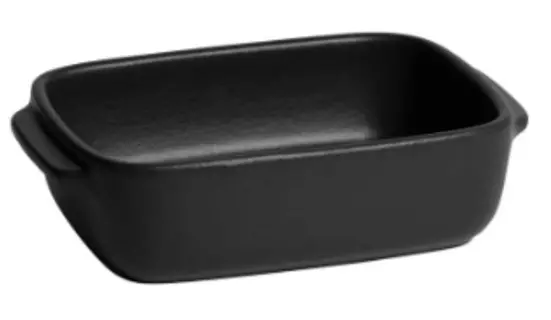 Emile Henry Solo Rectangular Dish – Basalte Finish, 18 × 12 Cm (0.6 L) 1