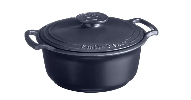 Emile Henry Sublime 4.2L Indigo Glazed Round Dutch Oven 1