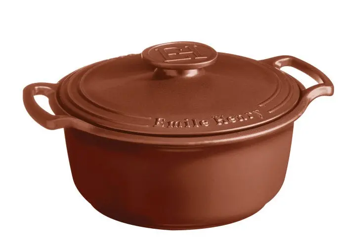 Emile Henry Sublime 4.2L Sienna Glazed Round Dutch Oven 1