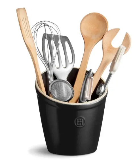 Emile Henry Truffle Black Kitchen Utensil Holder 1