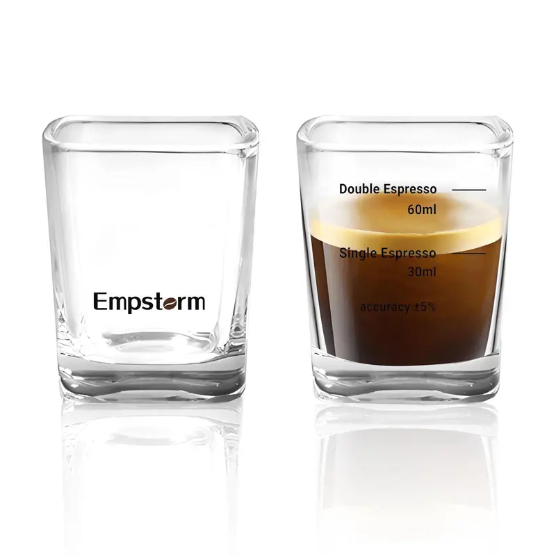 Empstorm 2-Piece Espresso Shot Glass Set – Heat-Resistant 1