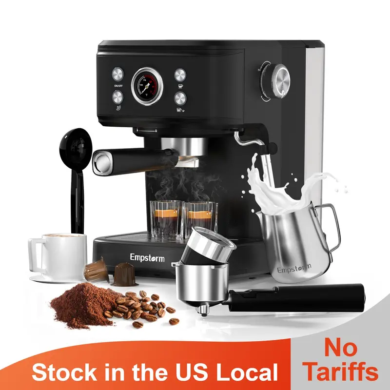 Empstorm 3-In-1 Espresso Machine – Capsule, Ground Coffee, And E.S.E. Pod Compatibility (Model 04E) 1