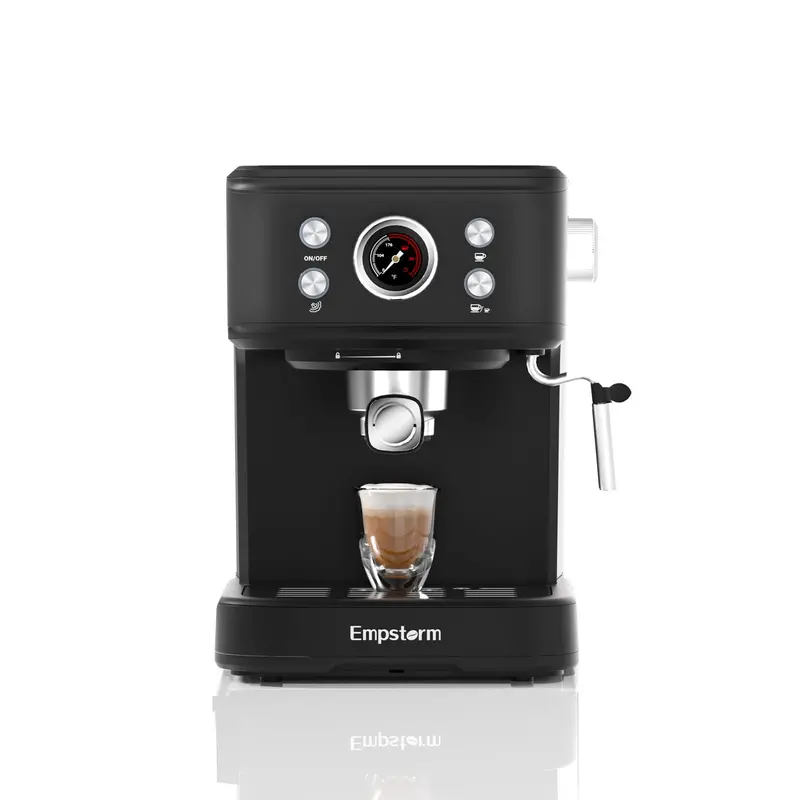Empstorm Espresso Machine 20-Bar Em-04E – Sleek Black Finish 1