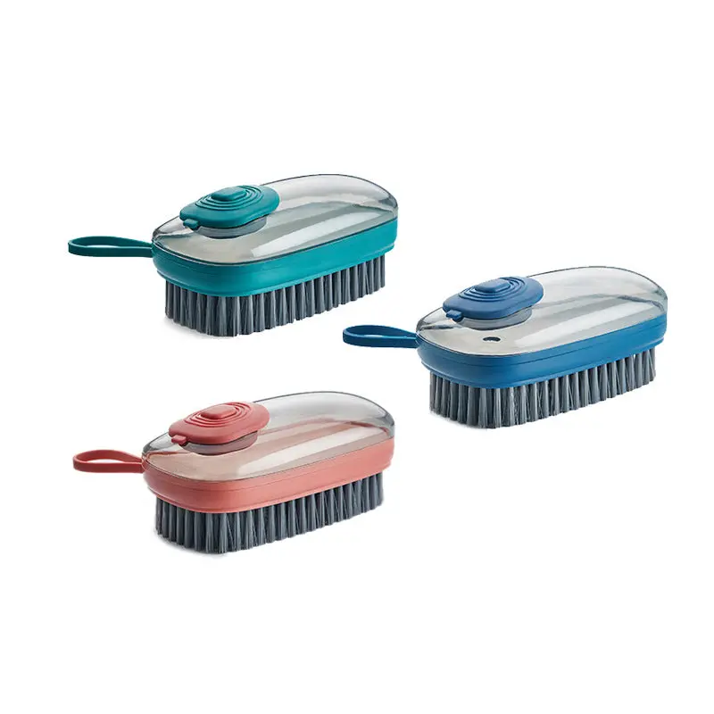 Ergonomic Handheld Dish Brush With Replaceable Scrubber Head 1