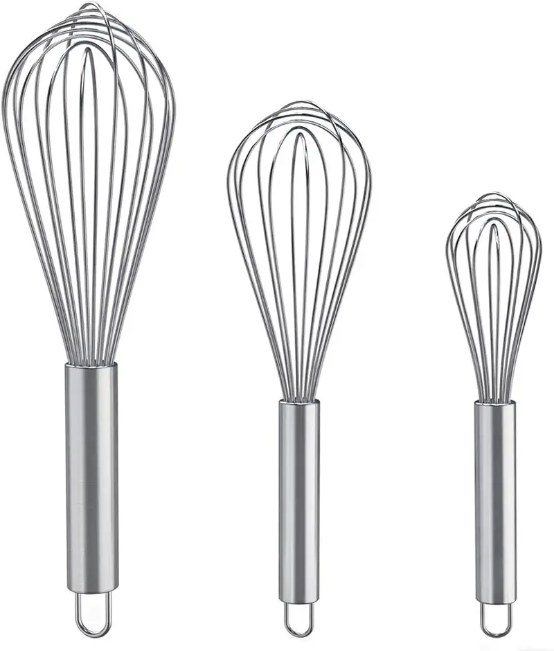 Ergonomic Stainless Steel Egg Whisk 1