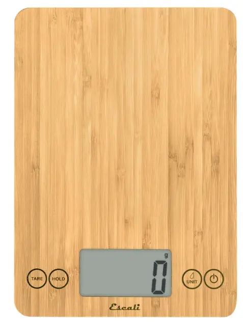 Escali Arti Bamboo-Trimmed Digital Kitchen Scale 1