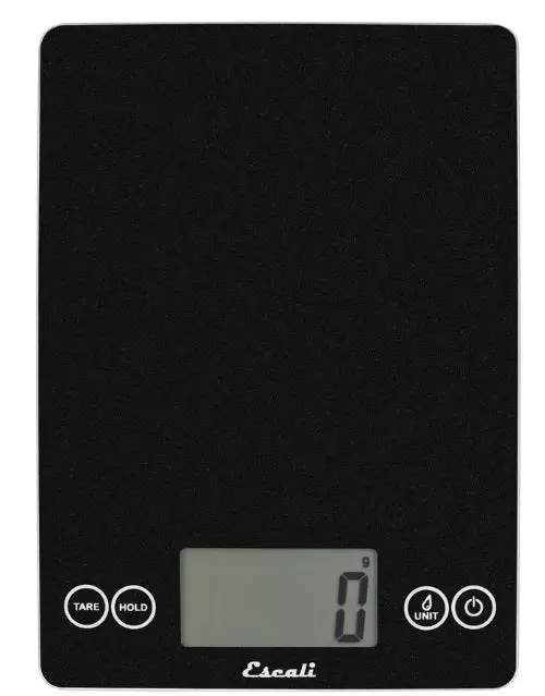 Escali Arti Black Obsidian Digital Glass Kitchen Scale 1