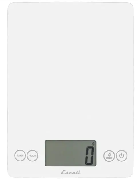 Escali Arti Glass Kitchen Scale – Frost White 1