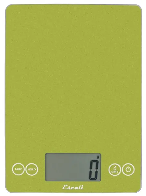 Escali Arti Tempered Glass Kitchen Scale – Succulent Green 1
