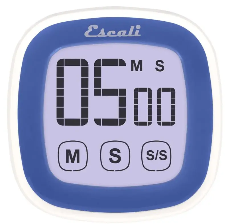 Escali Blue Touchscreen Digital Timer – Large Display & Intuitive Controls 1