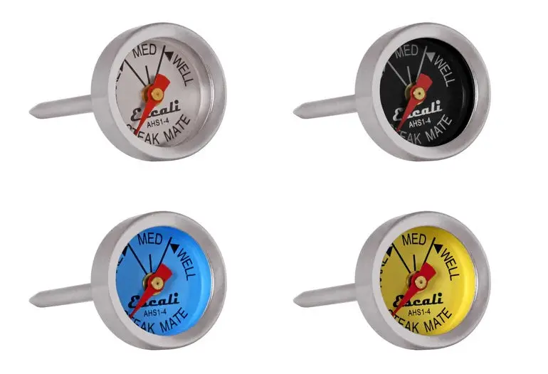 Escali Easy-Read Steak Thermometer Set – Four Color-Coded Probes For Perfect Doneness 1